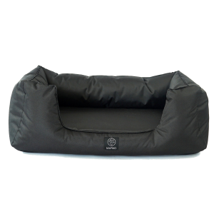Legowisko dla psa wodoodporne ze spodem antypoślizgowym i materacem wysokoealastycznym czarne