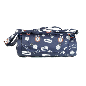 Mata Wielofunkcyjna dla psa piknikowa granatowa dwustronna 