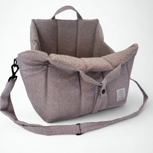 Torba i fotelik do noszenia psa jasno beżowa